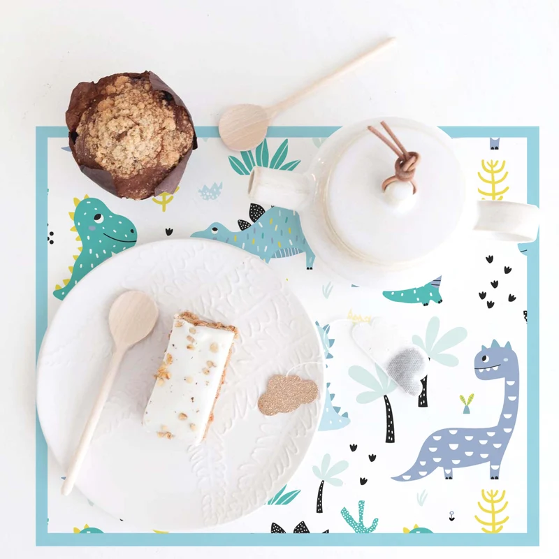 Set de table en vinyle dinosaure 30x40 cm