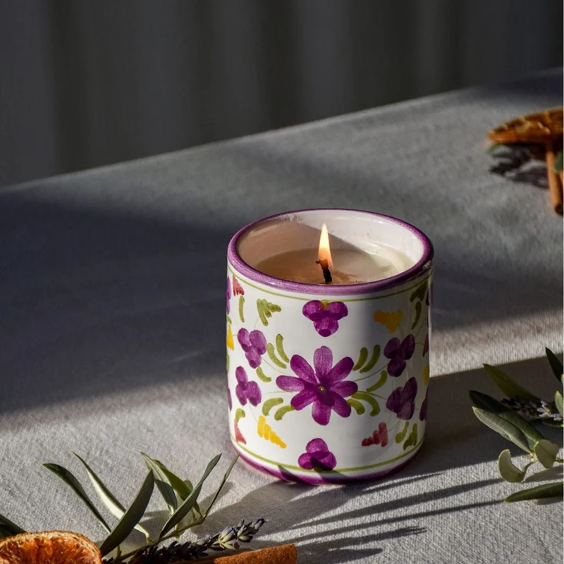 Bougie parfumée Figue Rhubarbe - La Belle Mèche x Molleni
