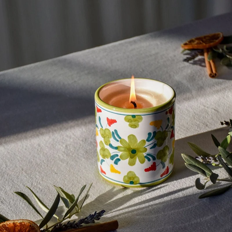 Bougie parfumée Menthe Basilic - La Belle Mèche x Molleni