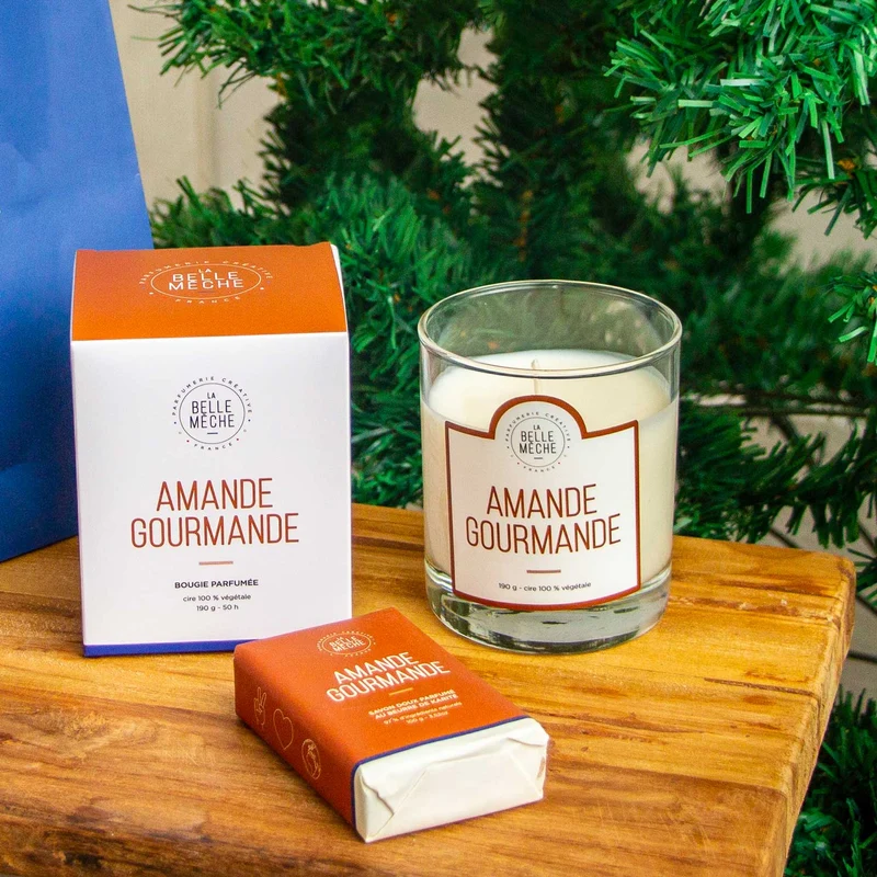 Duo Amande Gourmande (bougie + savon)