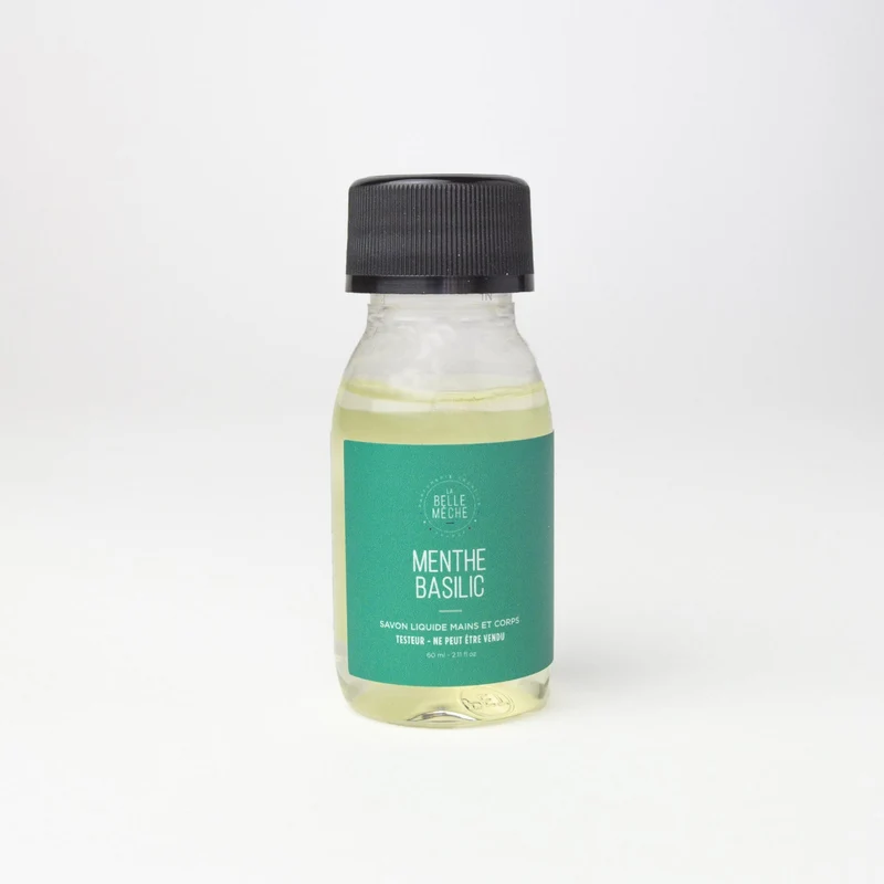 Testeur Savon Liquide parfumé Menthe Basilic