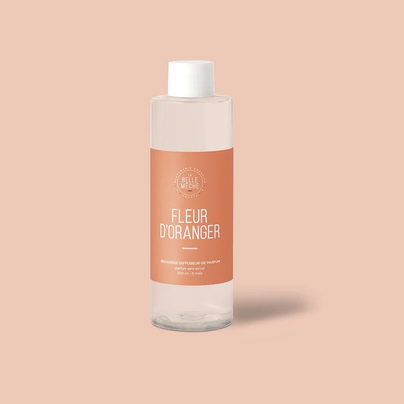 Recharge Diffuseur Fleur d'Oranger et 10 tiges