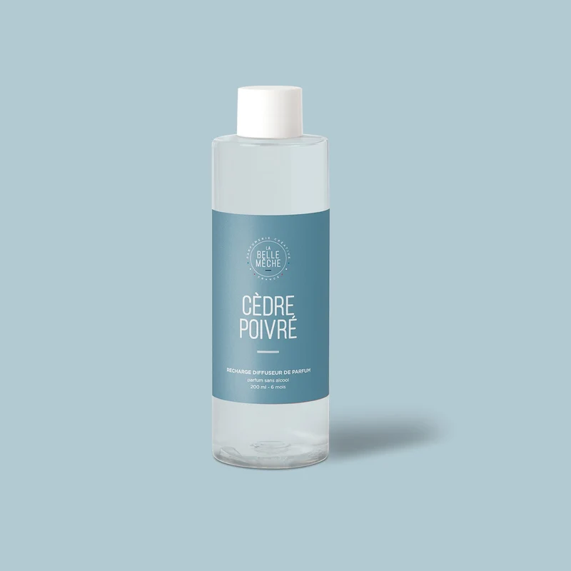 Recharge Diffuseur Cèdre Poivré et 10 tiges