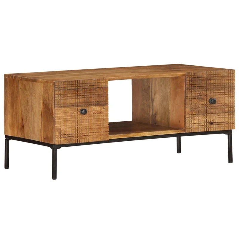 Table Basse en Bois de Manguier Vintage