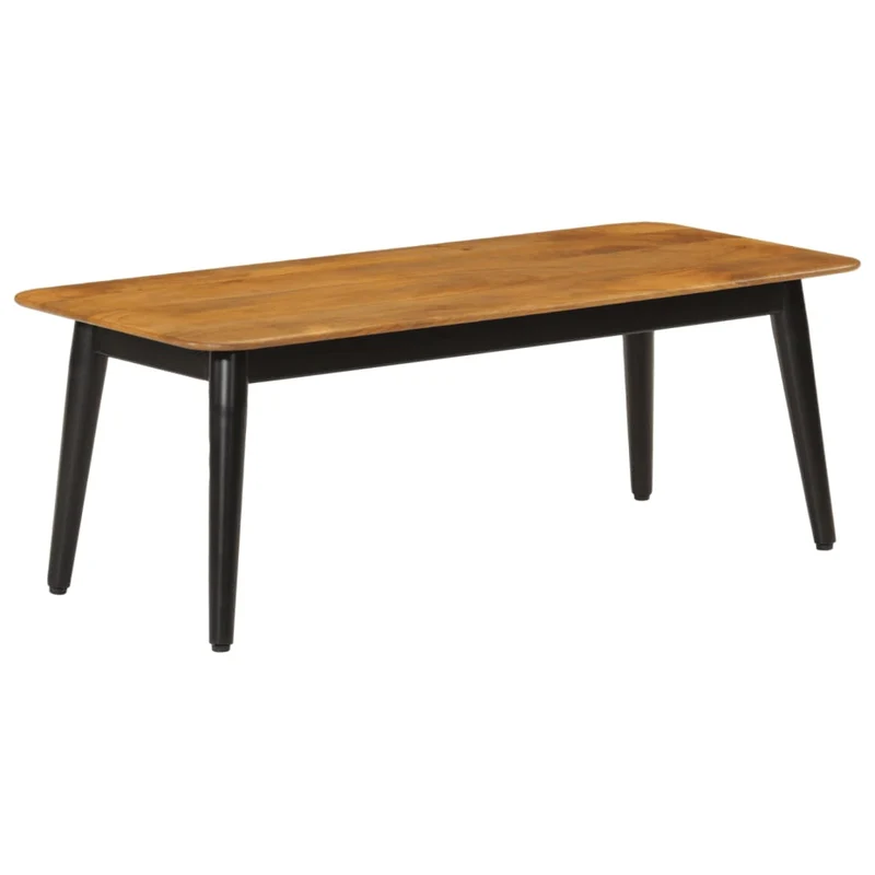 Table Basse Rectangulaire en Bois et Métal
