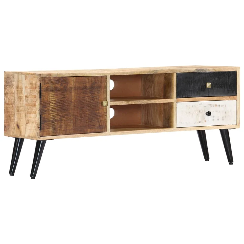 Meuble TV en Bois de Manguier 115 Cm