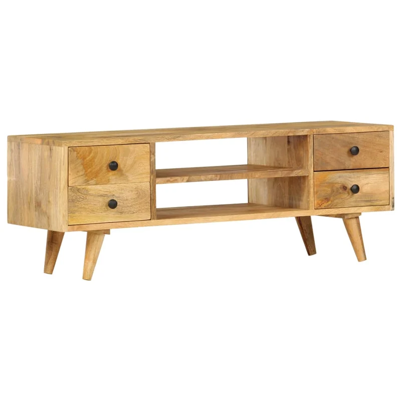 Meuble TV avec Style Scandinave en Bois Clair