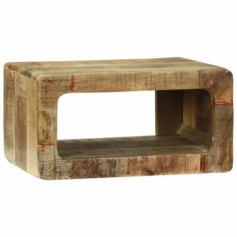 Meuble TV Industriel en Bois Massif Simple