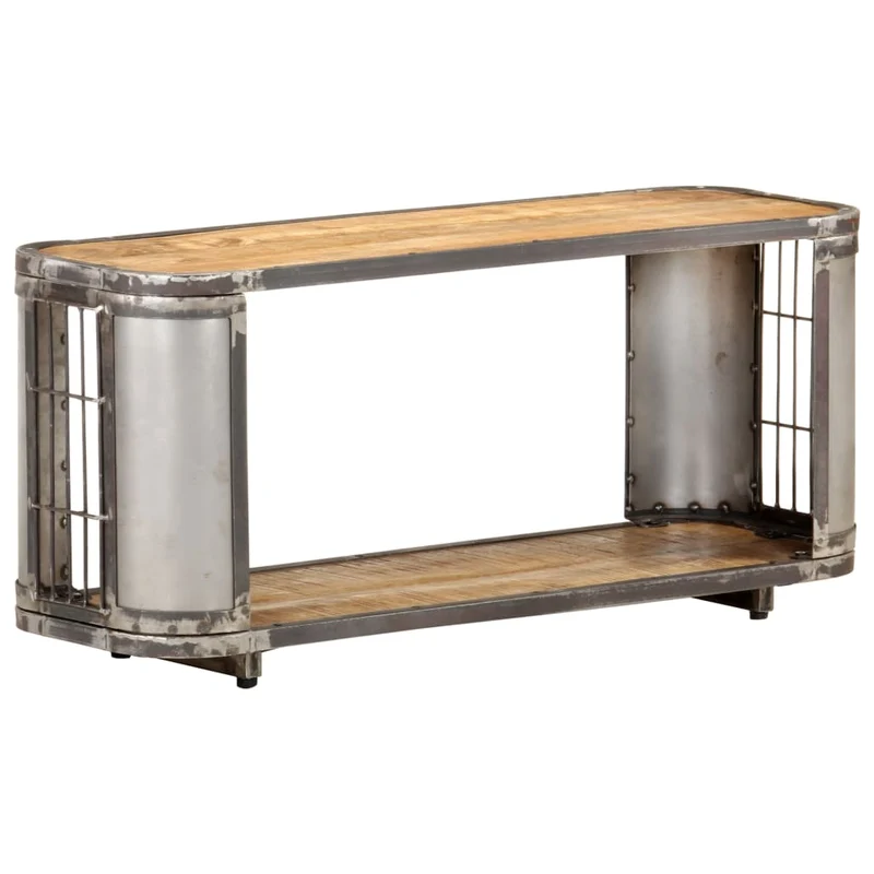 Meuble TV Style Industriel en Bois et Fer