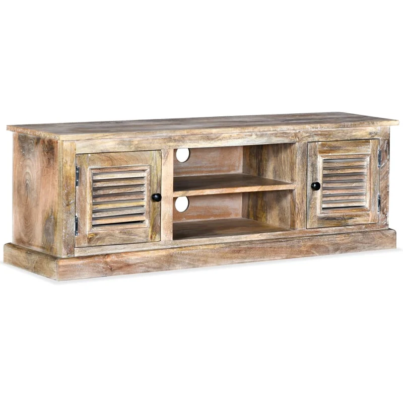 Meuble TV en Bois Massif de Manguier 120 Cm