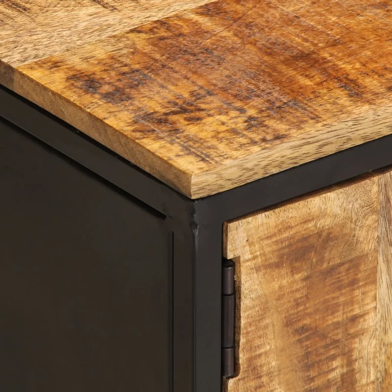 Meuble TV en Bois et Pieds en Métal Industriel