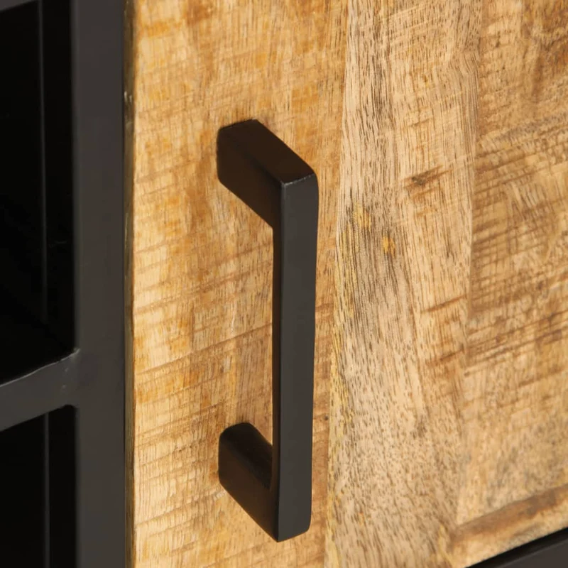 Meuble TV en Bois et Pieds en Métal Industriel