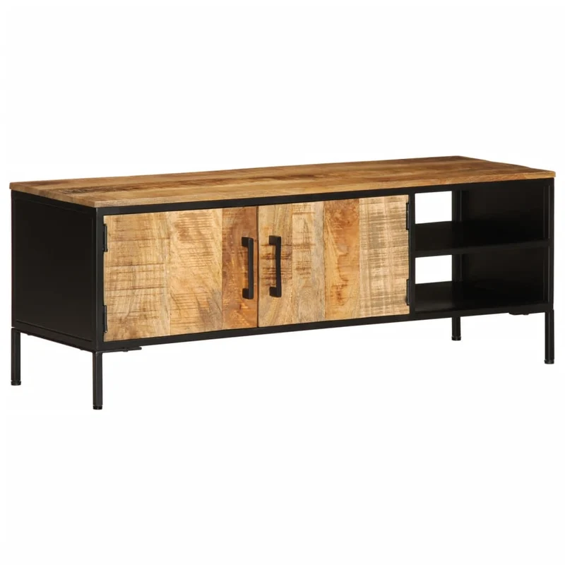 Meuble TV en Bois Massif avec 40 cm d'hauteur