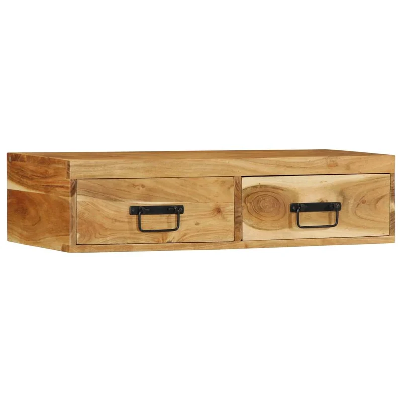 Meuble TV Mural en Bois Brut