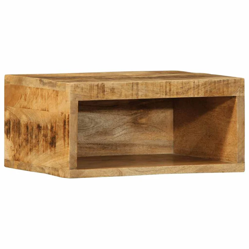 Meuble TV Suspendu en Bois Massif Brut