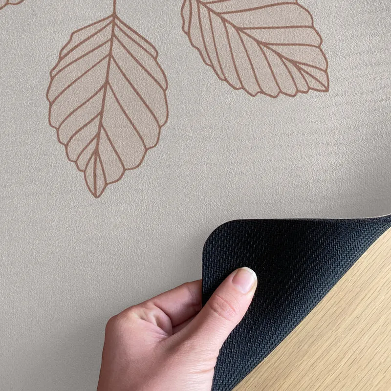 Tapis enfant à fleurs rétro - Plusieurs tailles disponibles - Prénom personnalisable