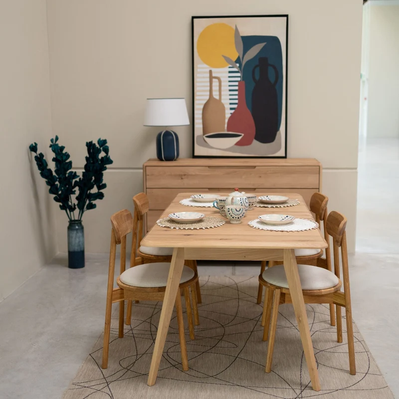 Table de salle à manger à rallonges en bois massif SWEDEN | NordicStory