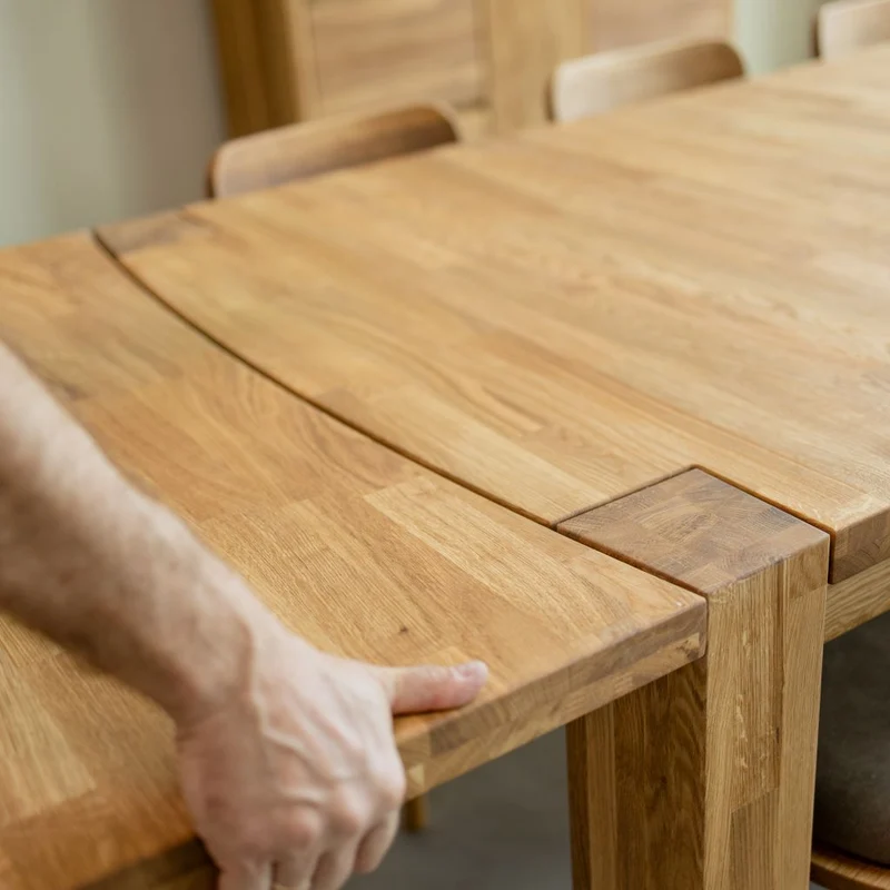 Table de salle à manger rectangulaire à rallonges en chêne BALDER, jusqu'à 5 m | NordicStory