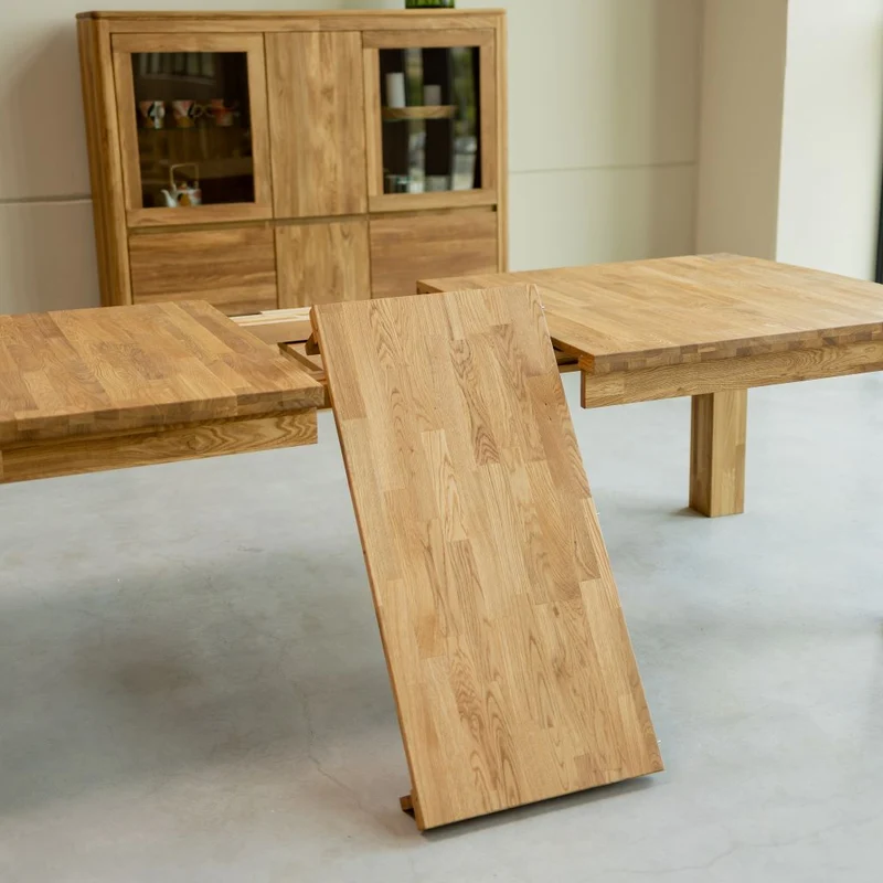 Table de salle à manger rectangulaire à rallonges en chêne BALDER, jusqu'à 5 m | NordicStory