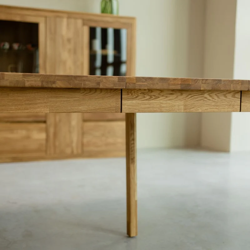 Table de salle à manger rectangulaire à rallonges en chêne BALDER, jusqu'à 5 m | NordicStory