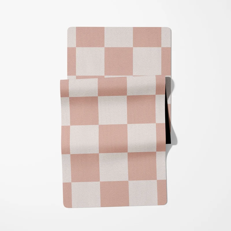 Tapis à carreaux pour enfants - Plusieurs couleurs et tailles disponibles - Prénom personnalisable