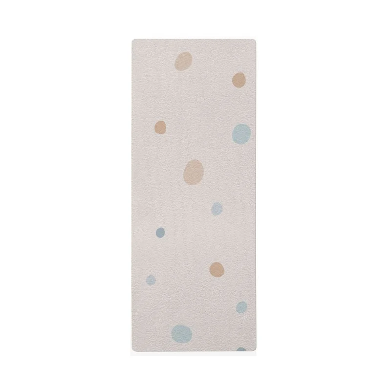 Tapis de chevet enfant à pois - Prénom personnalisable - Plusieurs couleurs et tailles disponibles