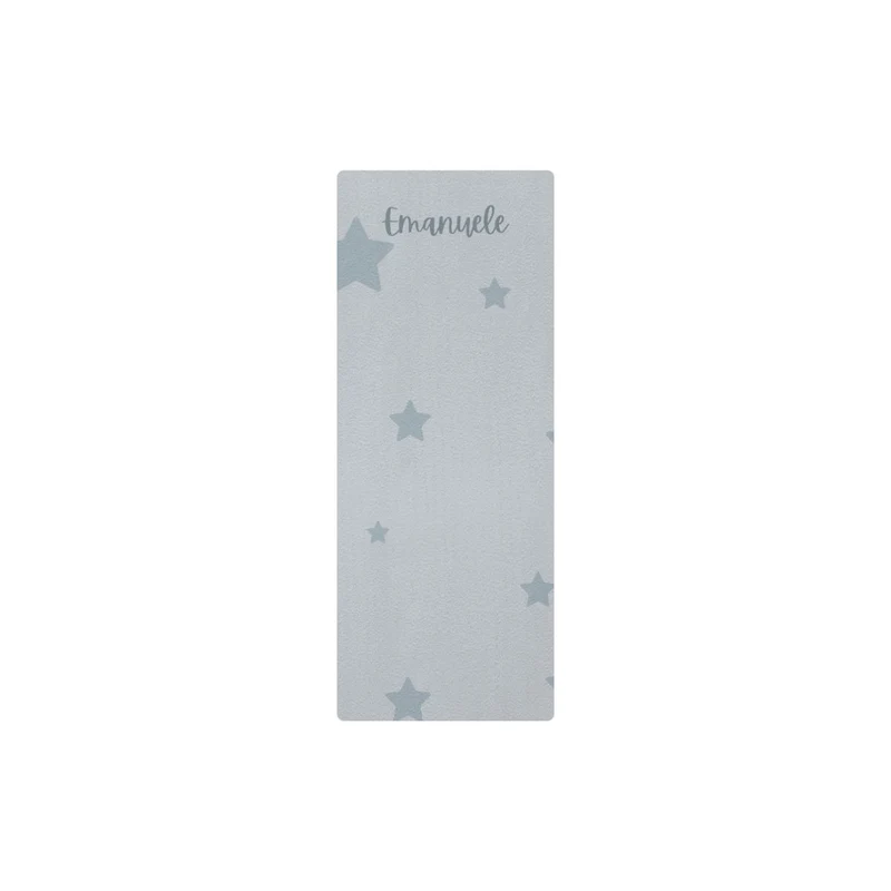 Tapis de chevet enfant étoiles - Prénom personnalisable - Plusieurs couleurs et tailles disponibles
