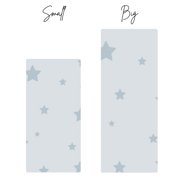 Tapis de chevet enfant étoiles - Prénom personnalisable - Plusieurs couleurs et tailles disponibles