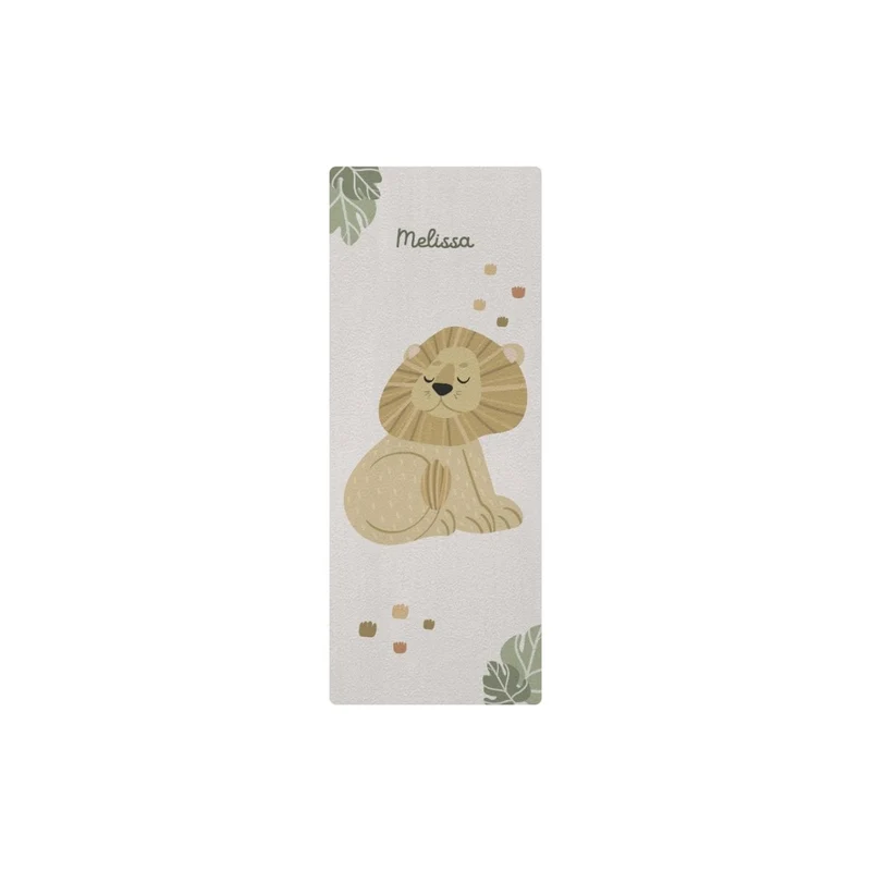 Tapis d'éveil Lazy Jungle pour enfants - Nom personnalisable - Plusieurs motifs et tailles disponibles