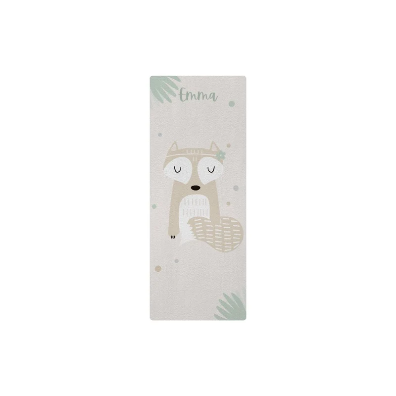 Tapis de chevet enfant Woodland Friends - Nom personnalisable - Plusieurs motifs et tailles disponibles