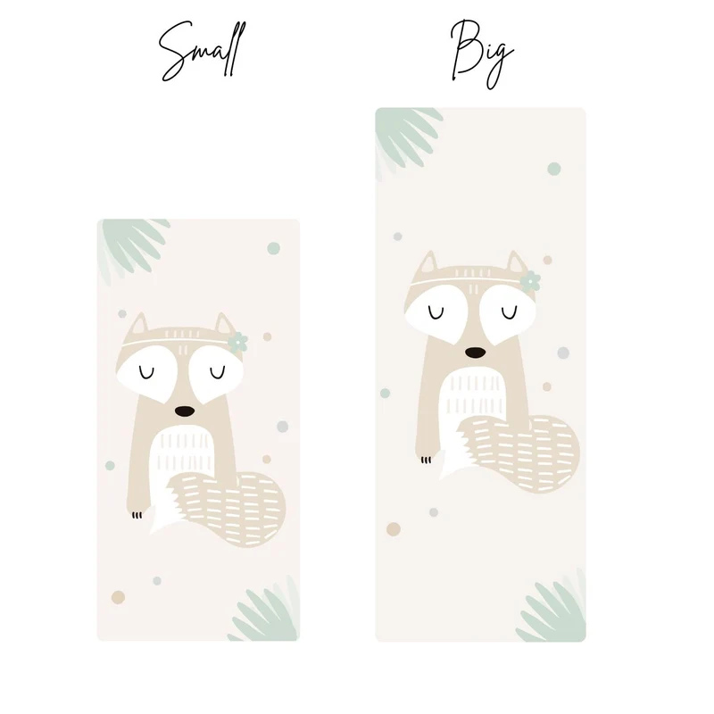 Tapis de chevet enfant Woodland Friends - Nom personnalisable - Plusieurs motifs et tailles disponibles