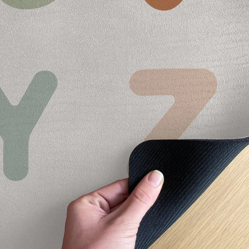 Tapis lettres et chiffres pour chambre d'enfant - Plusieurs tailles disponibles