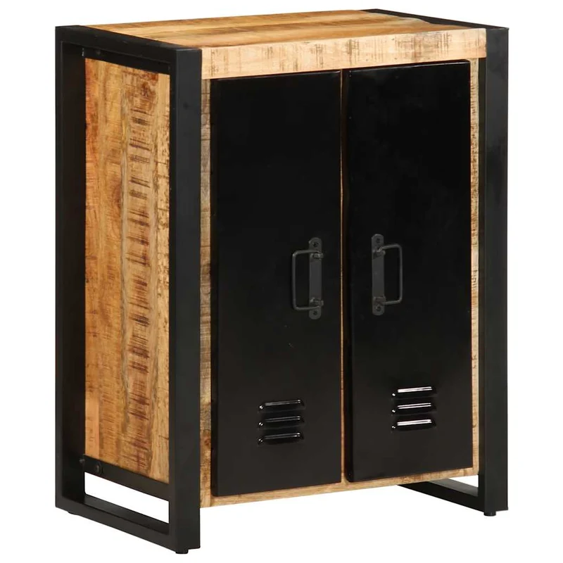 Buffet Moderne en Bois et Métal Noir