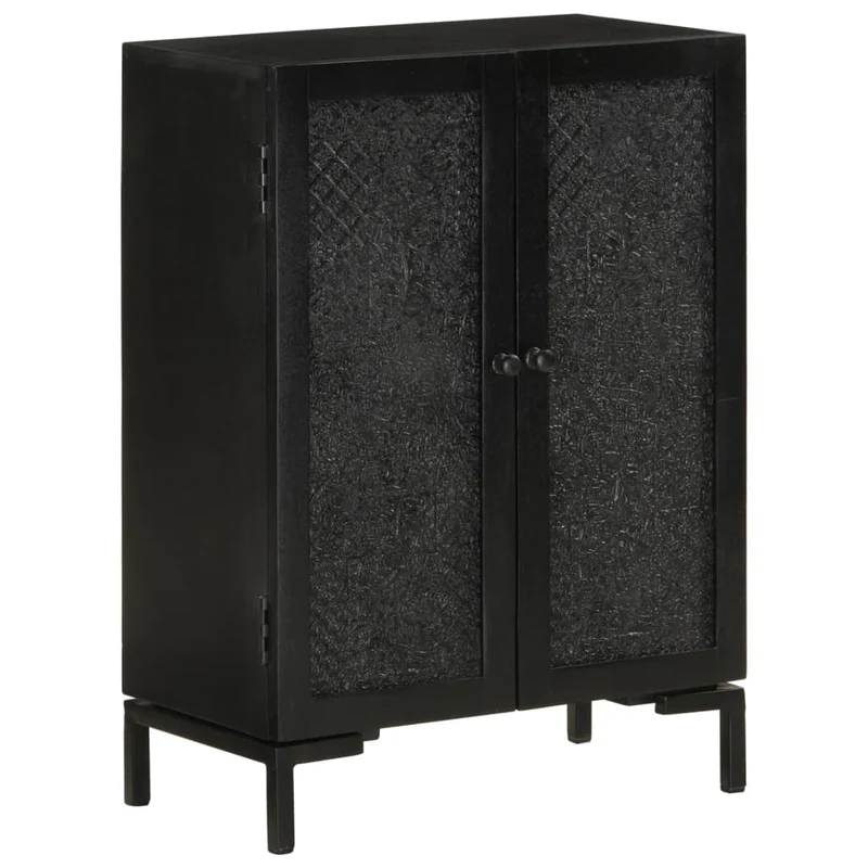 Buffet Industriel en Bois Massif et Fer Noir