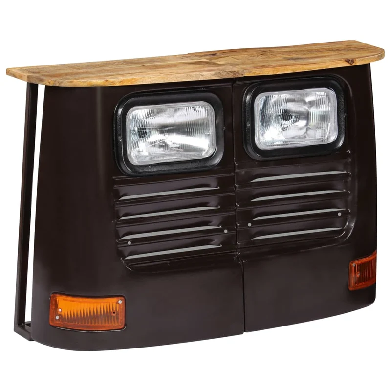 Petit Buffet Camion en Bois et Fer Noir