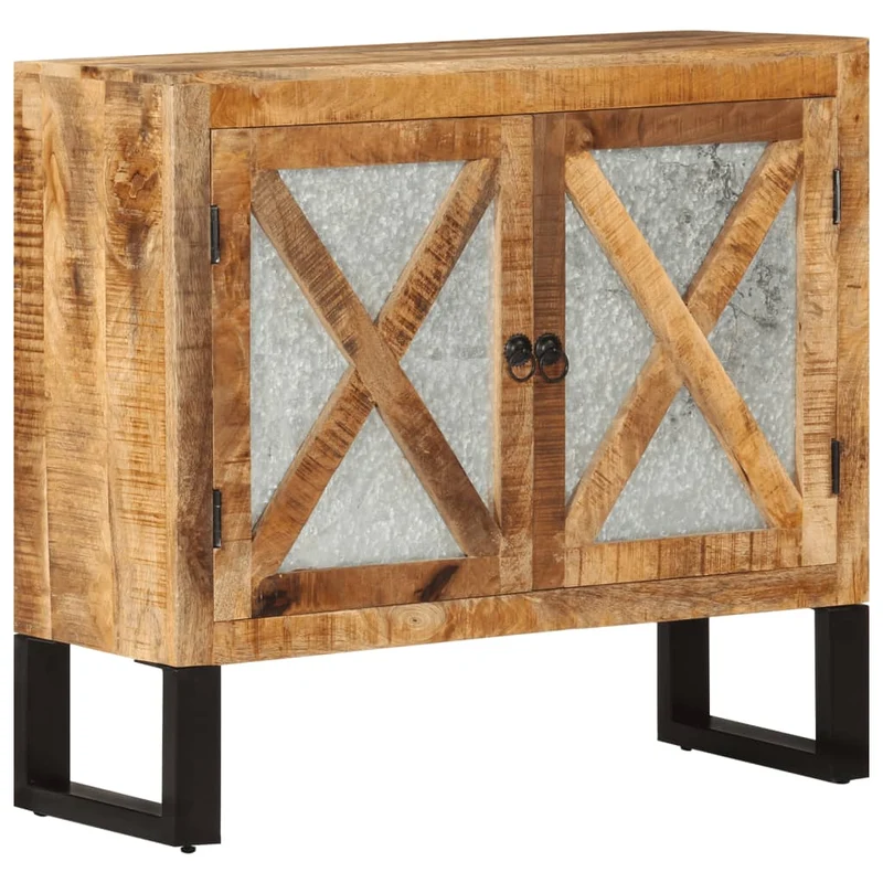 Buffet Industriel en Bois et Métal avec 2 Portes