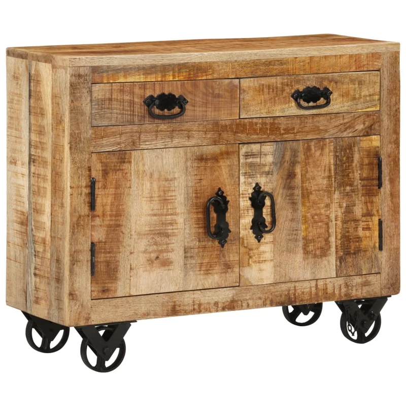Petit Buffet en Bois Massif Style Indus