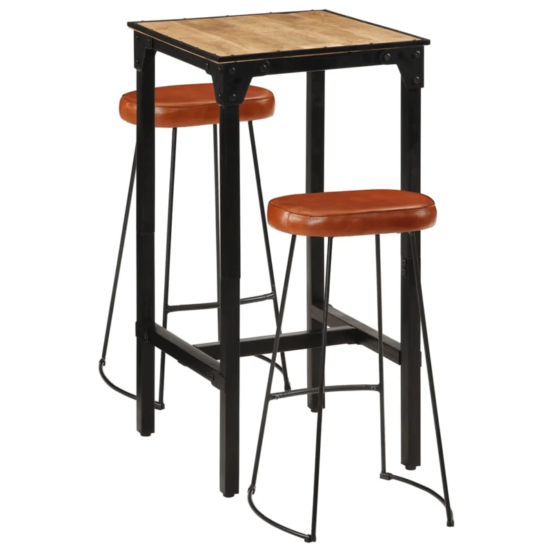 Ensemble Table de Bar Industrielle 2 Places