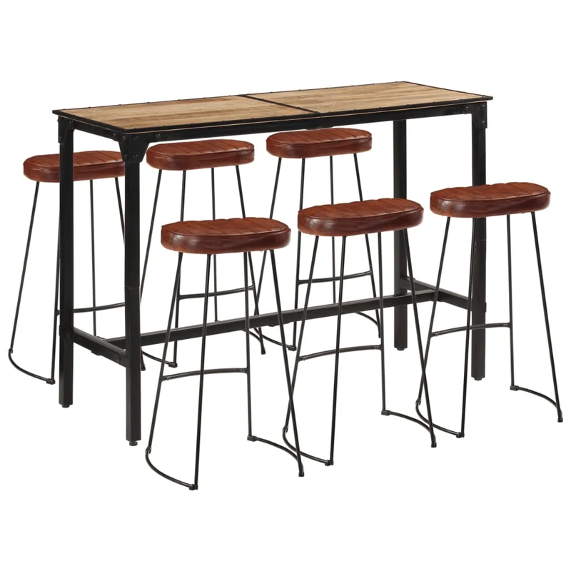 Ensemble Table de Bar Industriel avec Tabourets