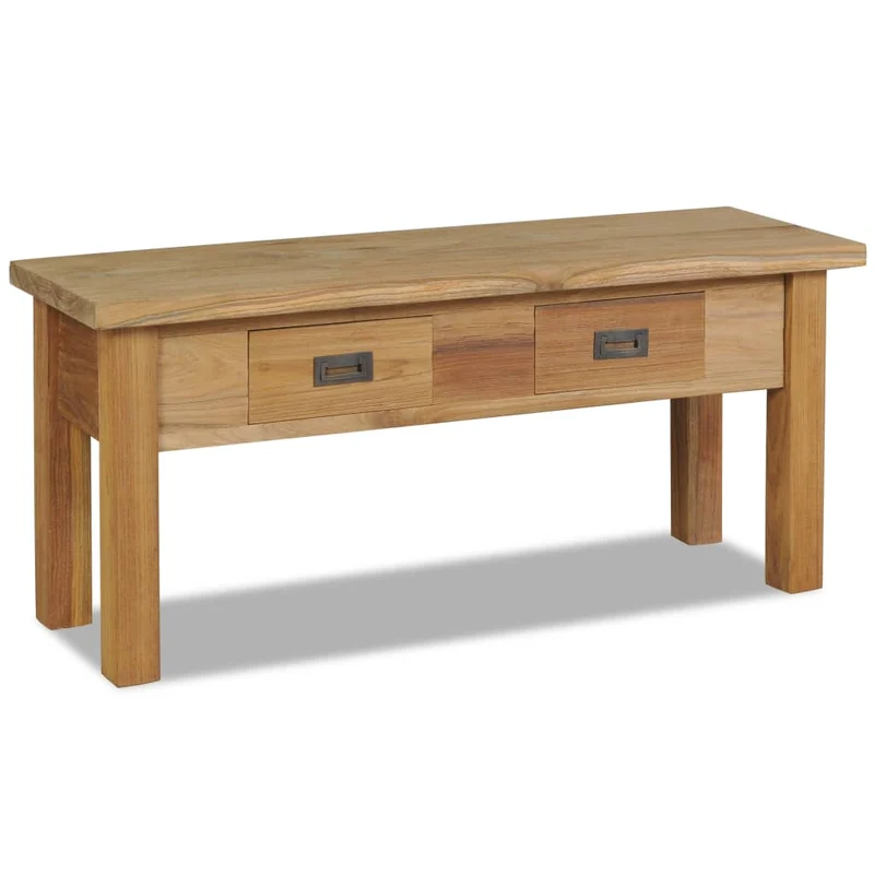 Banc d'Entrée en Bois de Teck Massif