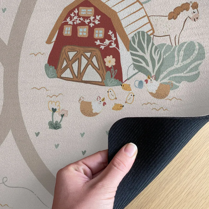 Tapis de jeu Happy Farm - Plusieurs tailles disponibles - Nom personnalisable