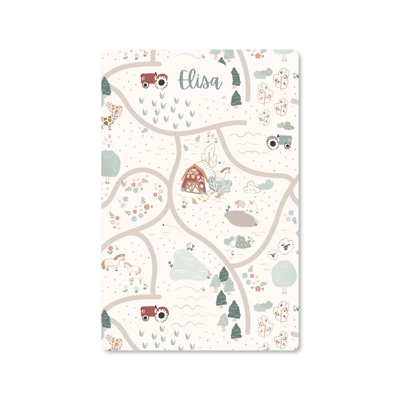 Tapis de jeu Happy Farm - Plusieurs tailles disponibles - Nom personnalisable