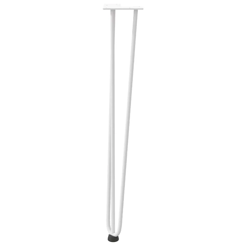 Pieds En Épingle À Cheveux Pour Consoles, Lot De 4, , , Acier Massif Blanc