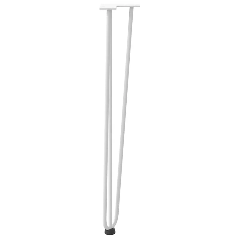 Pieds En Épingle À Cheveux Pour Consoles, Lot De 4, , , Acier Massif Blanc