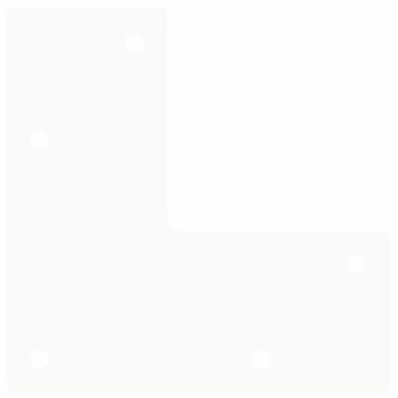 Pieds En Épingle À Cheveux Pour Consoles, Lot De 4, , , Acier Massif Blanc