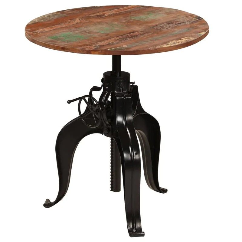 Table de Bar Ronde en Bois Authentique