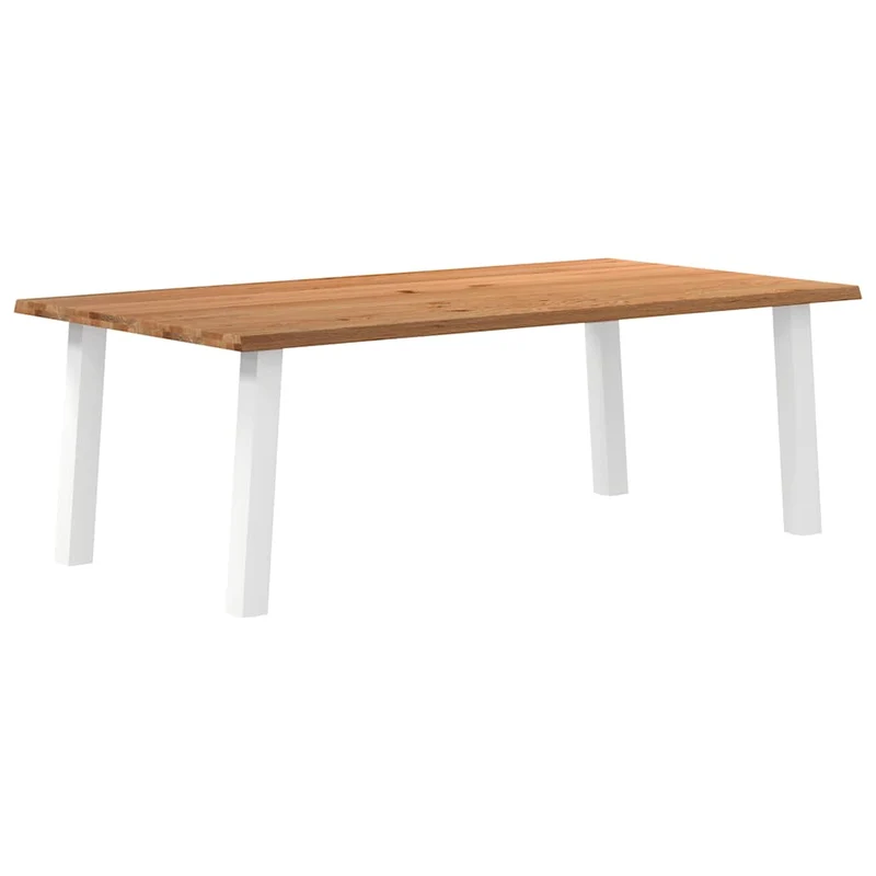 Table Industrielle en Bois de Chêne Massif