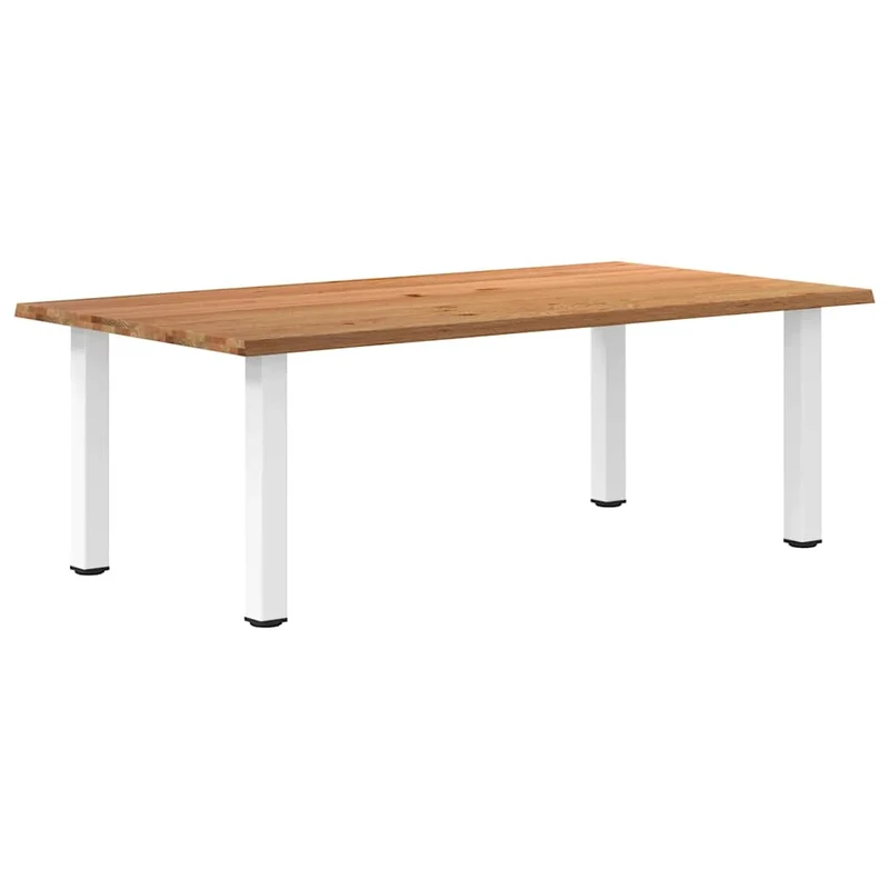Table Industrielle en Bois de Chêne Clair