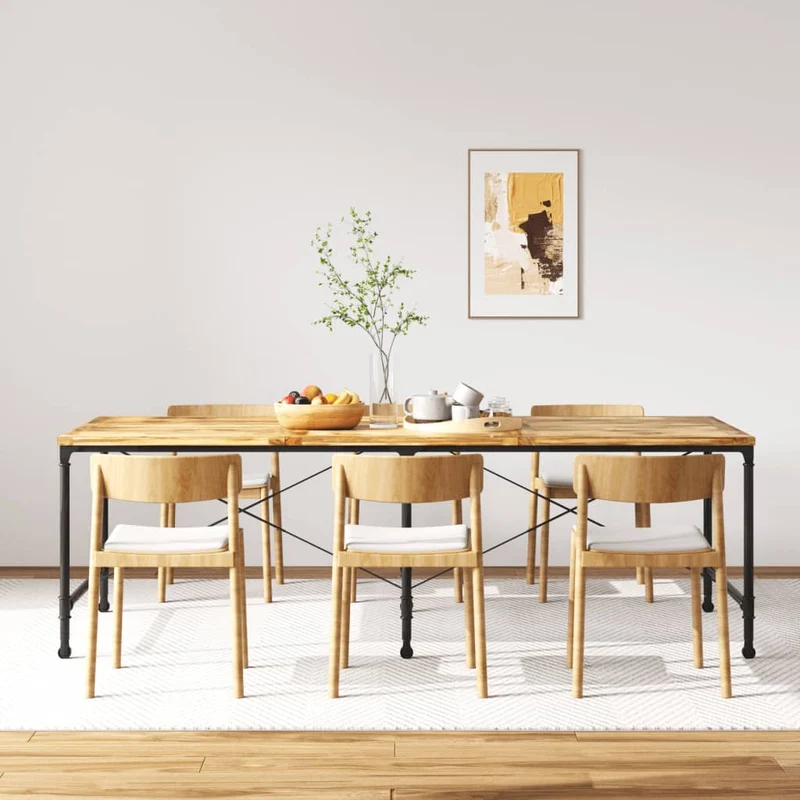 Table à Manger en Bois Massif Rustique