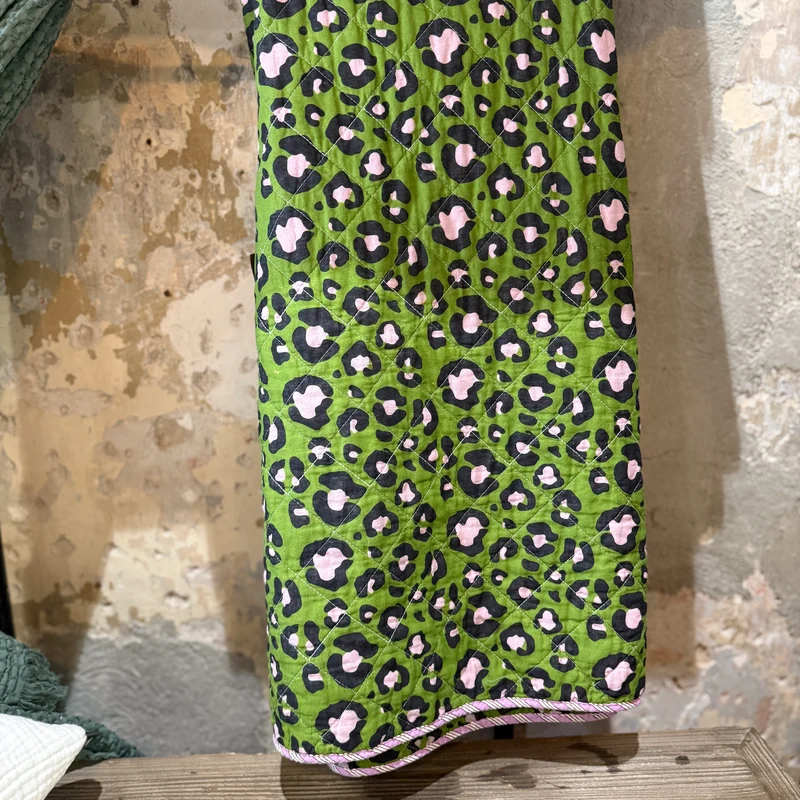 PLAID LÉOPARD - VERT